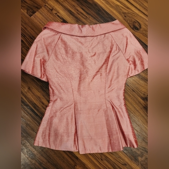 Vtg 100% silk Watters & Watters Maxi Skirt Suit Set Decorative Buttons - Picture 8 of 16